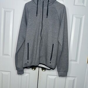 32 Degrees Men's Zip Up Sweater in Heather Gray